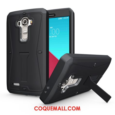 Étui Lg G4 Protection Support Armure, Coque Lg G4 Téléphone Portable Trois Défenses