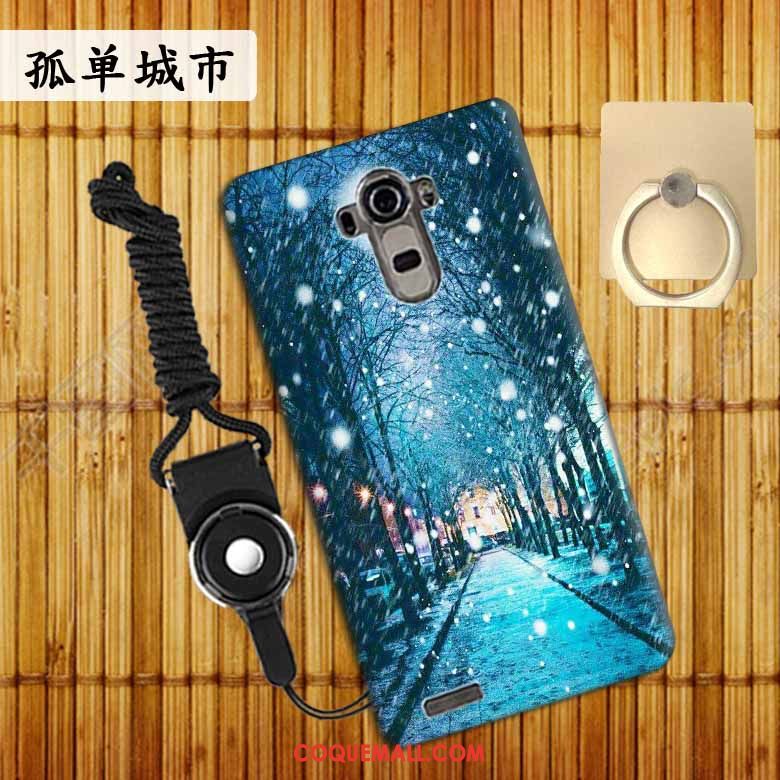 Étui Lg G4 Téléphone Portable Bleu Fluide Doux, Coque Lg G4 Incassable Tendance