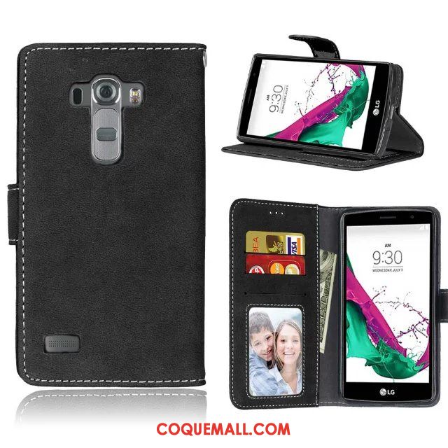 Étui Lg G4 Téléphone Portable Fluide Doux Protection, Coque Lg G4 Clamshell Étui En Cuir