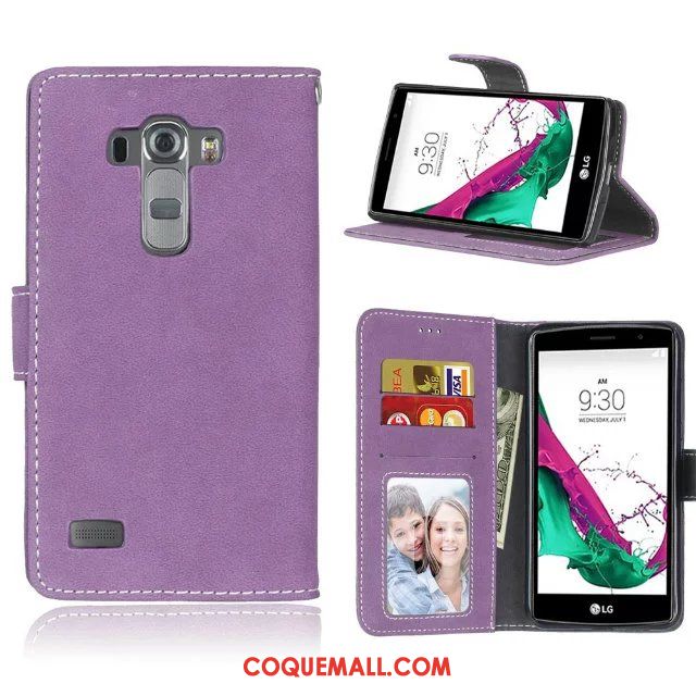 Étui Lg G4 Téléphone Portable Fluide Doux Protection, Coque Lg G4 Clamshell Étui En Cuir