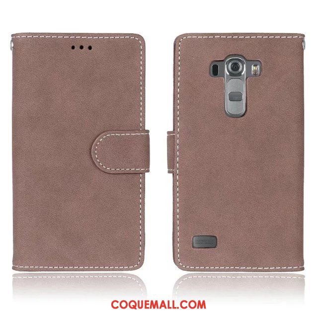 Étui Lg G4 Téléphone Portable Fluide Doux Protection, Coque Lg G4 Clamshell Étui En Cuir