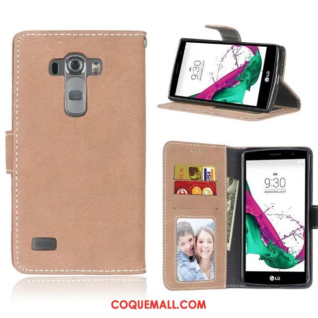 Étui Lg G4 Téléphone Portable Fluide Doux Protection, Coque Lg G4 Clamshell Étui En Cuir