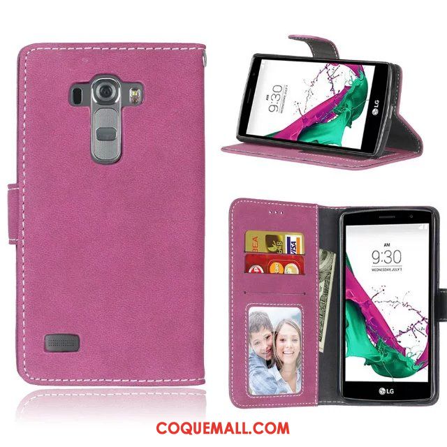 Étui Lg G4 Téléphone Portable Fluide Doux Protection, Coque Lg G4 Clamshell Étui En Cuir