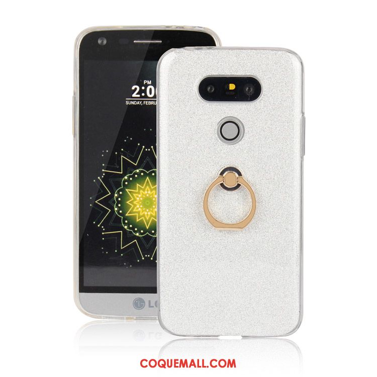 Étui Lg G5 Anneau Incassable Protection, Coque Lg G5 Bleu Silicone