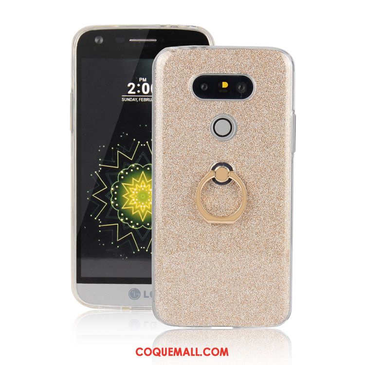 Étui Lg G5 Anneau Incassable Protection, Coque Lg G5 Bleu Silicone