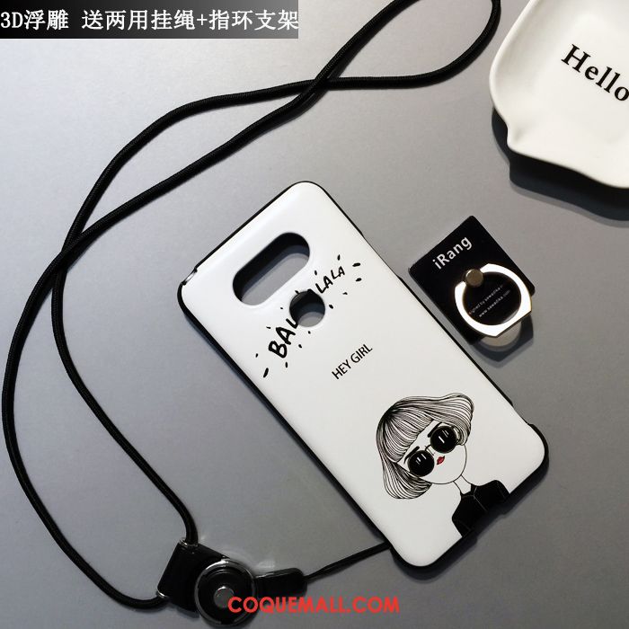 Étui Lg G5 Silicone Fluide Doux Téléphone Portable, Coque Lg G5 Incassable Blanc