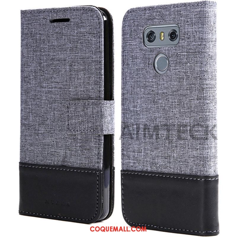 Étui Lg G5 Support Incassable Protection, Coque Lg G5 Toile Étui En Cuir Braun