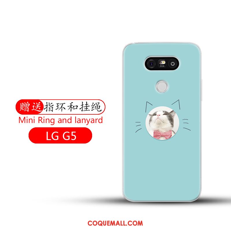 Étui Lg G5 Tout Compris Bleu Frais, Coque Lg G5 Tendance Charmant