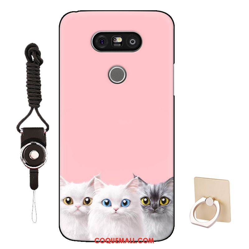 Étui Lg G5 Tout Compris Chat Rose, Coque Lg G5 Marque De Tendance Dessin Animé