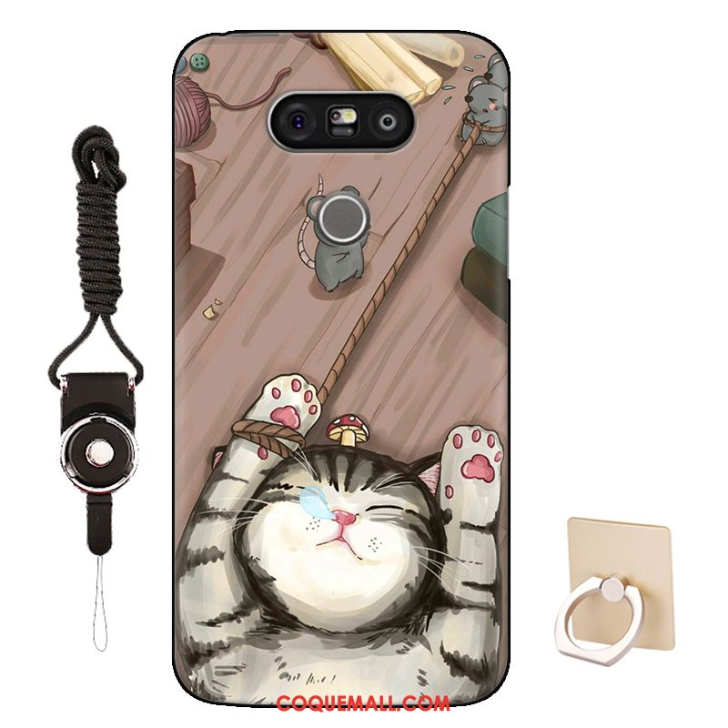 Étui Lg G5 Tout Compris Chat Rose, Coque Lg G5 Marque De Tendance Dessin Animé