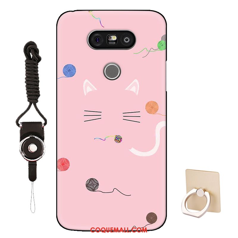 Étui Lg G5 Tout Compris Chat Rose, Coque Lg G5 Marque De Tendance Dessin Animé