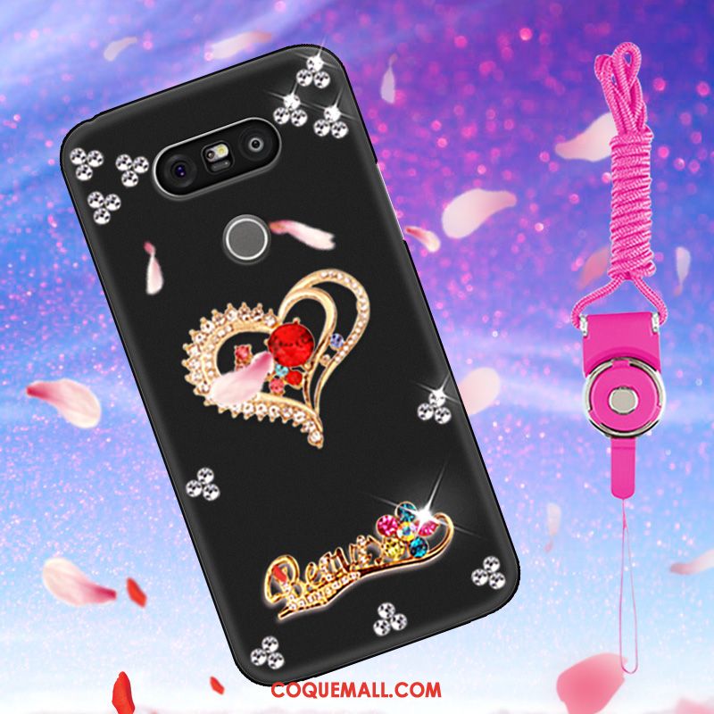Étui Lg G5 Téléphone Portable Or Mode, Coque Lg G5 Silicone Strass