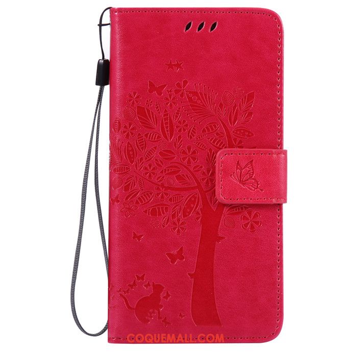 Étui Lg G5 Téléphone Portable Rouge Étui En Cuir, Coque Lg G5 Protection Clamshell