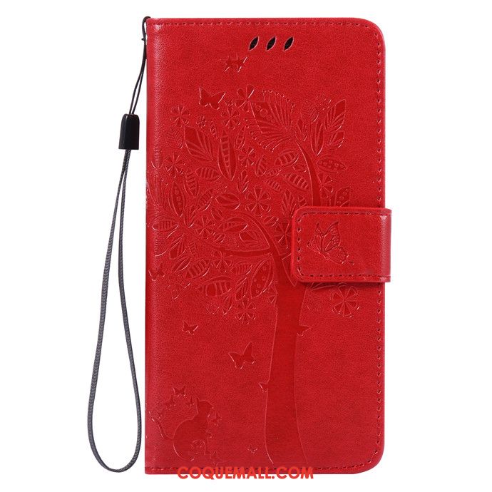 Étui Lg G5 Téléphone Portable Rouge Étui En Cuir, Coque Lg G5 Protection Clamshell