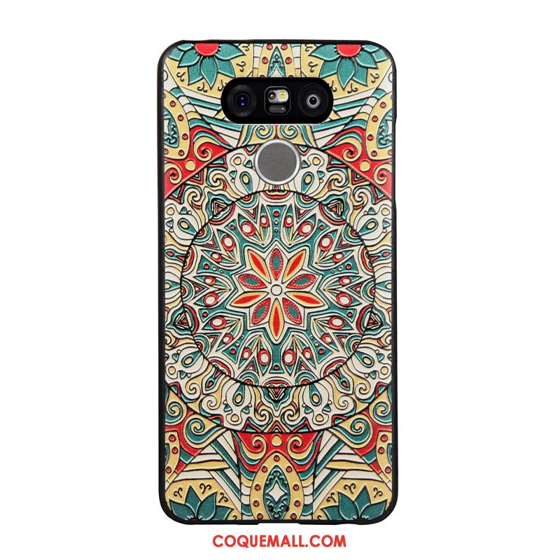 Étui Lg G6 Gaufrage Fluide Doux Protection, Coque Lg G6 Dessin Animé Antidérapant