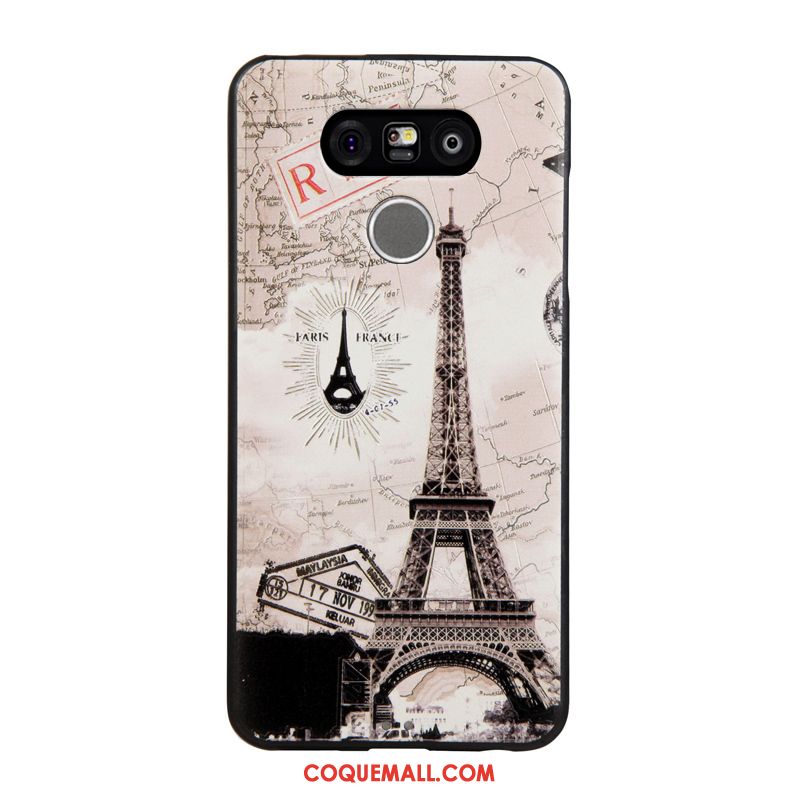 Étui Lg G6 Gaufrage Fluide Doux Protection, Coque Lg G6 Dessin Animé Antidérapant