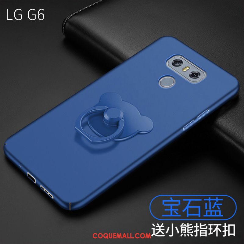 Étui Lg G6 Or Rose Délavé En Daim Nouveau, Coque Lg G6 Téléphone Portable Ours