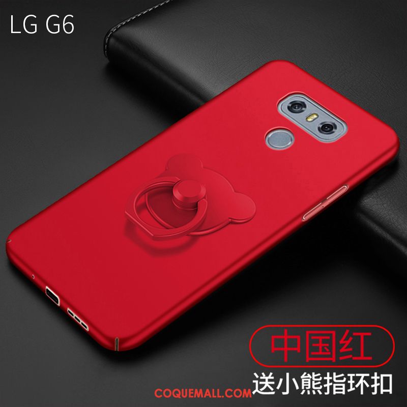 Étui Lg G6 Or Rose Délavé En Daim Nouveau, Coque Lg G6 Téléphone Portable Ours