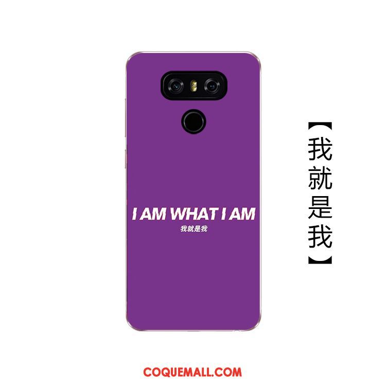 Étui Lg G6 Téléphone Portable Marque De Tendance Personnalité, Coque Lg G6 Fluide Doux Violet