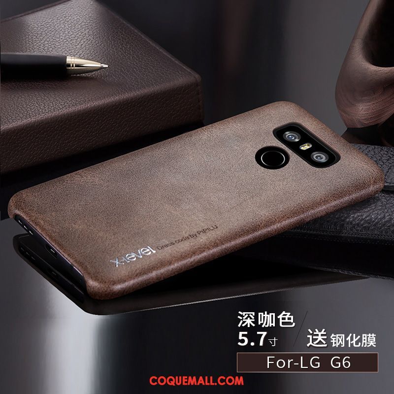 Étui Lg G6 Étui En Cuir Nouveau Téléphone Portable, Coque Lg G6 Protection Incassable