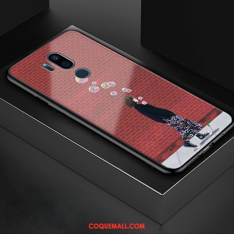 Étui Lg G7 Thinq Art Protection Tout Compris, Coque Lg G7 Thinq Rouge Verre