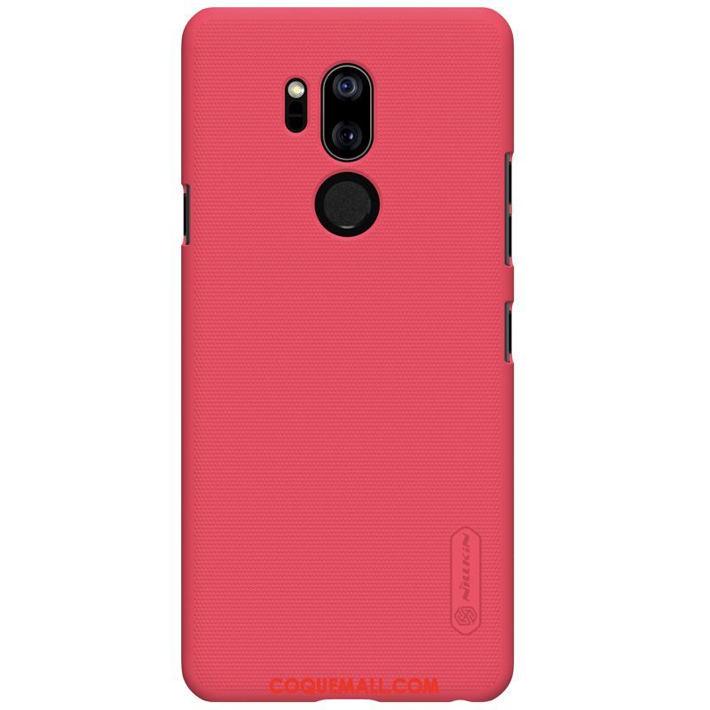 Étui Lg G7 Thinq Authentique Délavé En Daim Téléphone Portable, Coque Lg G7 Thinq Or Rouge