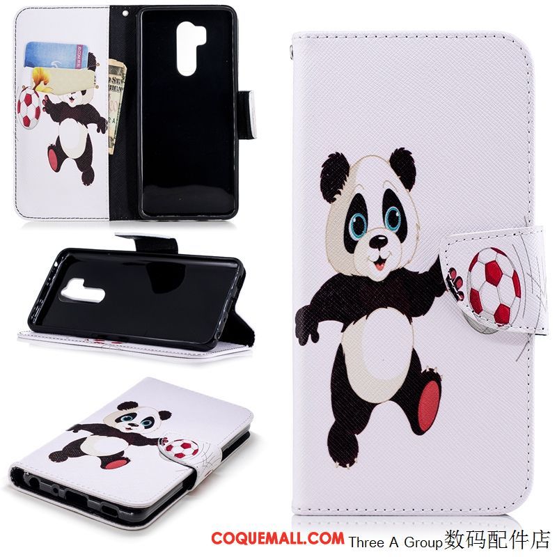 Étui Lg G7 Thinq Carte Étui En Cuir Protection, Coque Lg G7 Thinq Incassable Dessin Animé