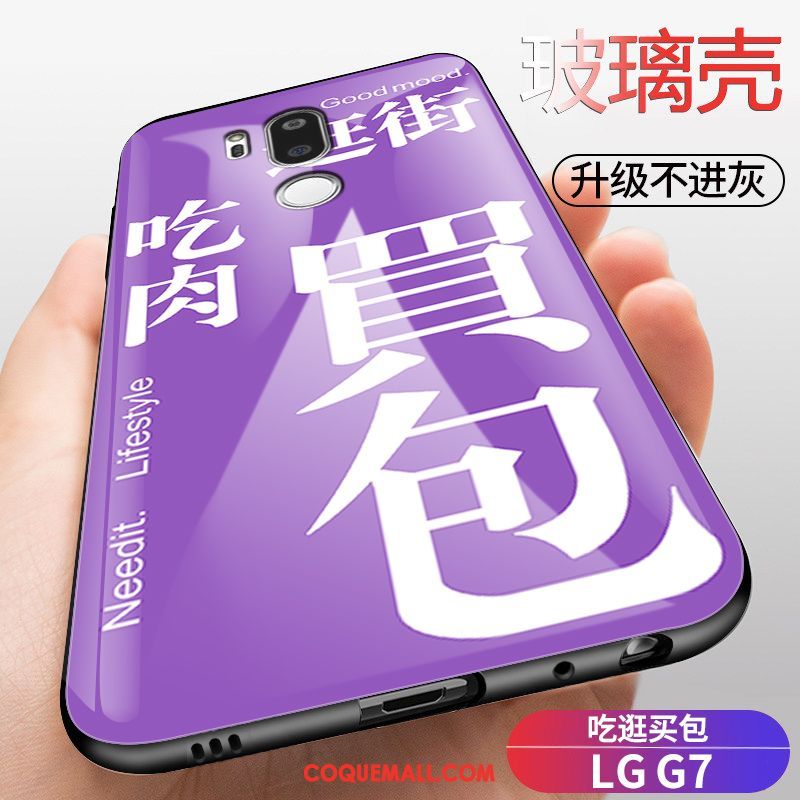 Étui Lg G7 Thinq Protection Silicone Téléphone Portable, Coque Lg G7 Thinq Verre Tendance