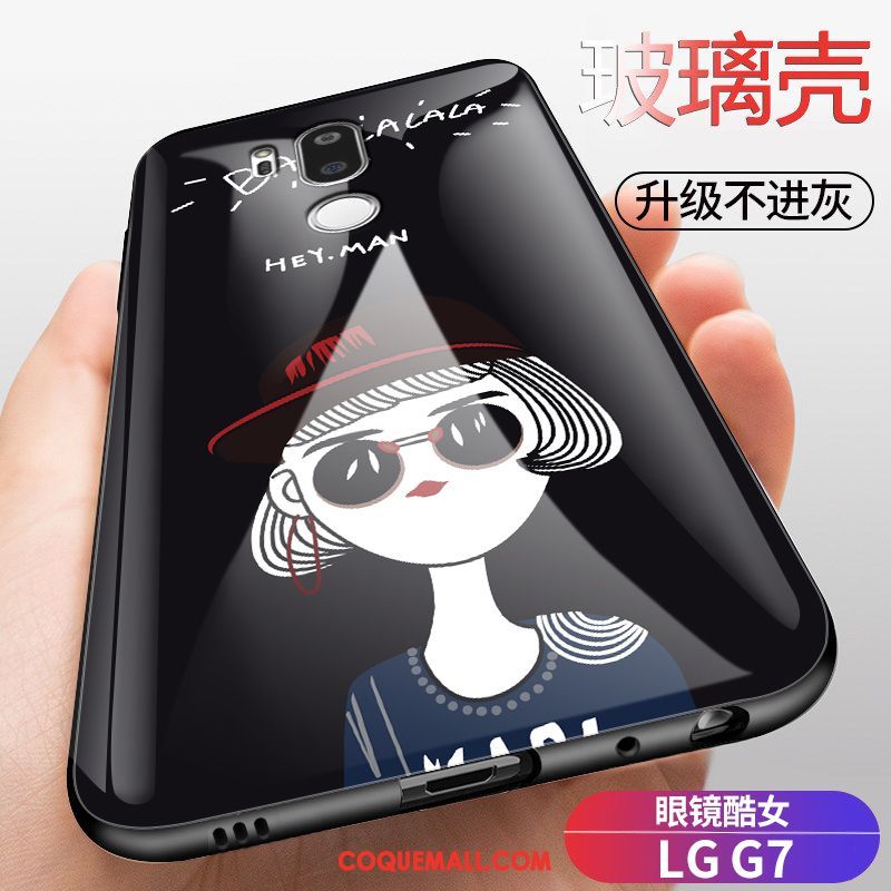 Étui Lg G7 Thinq Protection Silicone Téléphone Portable, Coque Lg G7 Thinq Verre Tendance