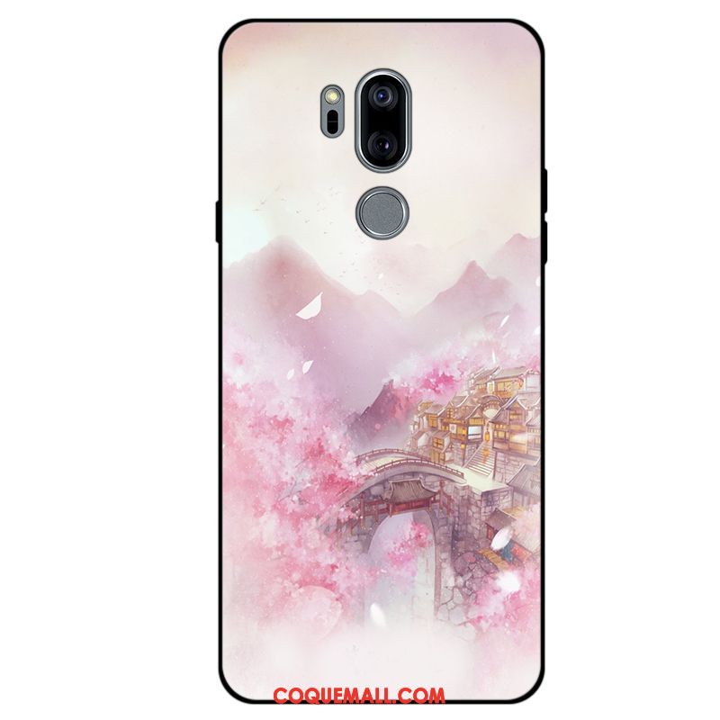 Étui Lg G7 Thinq Rose Protection Téléphone Portable, Coque Lg G7 Thinq Tout Compris Fluide Doux