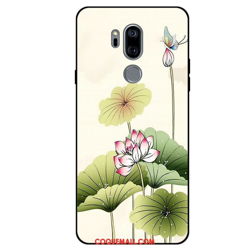 Étui Lg G7 Thinq Rose Protection Téléphone Portable, Coque Lg G7 Thinq Tout Compris Fluide Doux