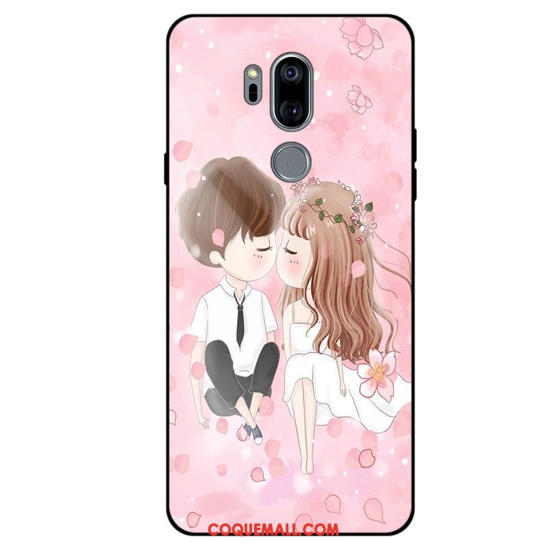 Étui Lg G7 Thinq Rose Protection Téléphone Portable, Coque Lg G7 Thinq Tout Compris Fluide Doux