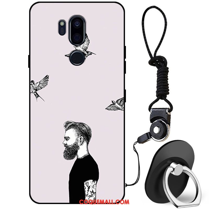 Étui Lg G7 Thinq Silicone Noir Protection, Coque Lg G7 Thinq Dessin Animé Incassable