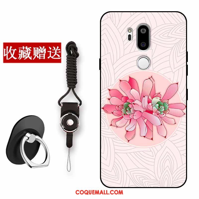 Étui Lg G7 Thinq Silicone Rouge Protection, Coque Lg G7 Thinq Fluide Doux Tout Compris