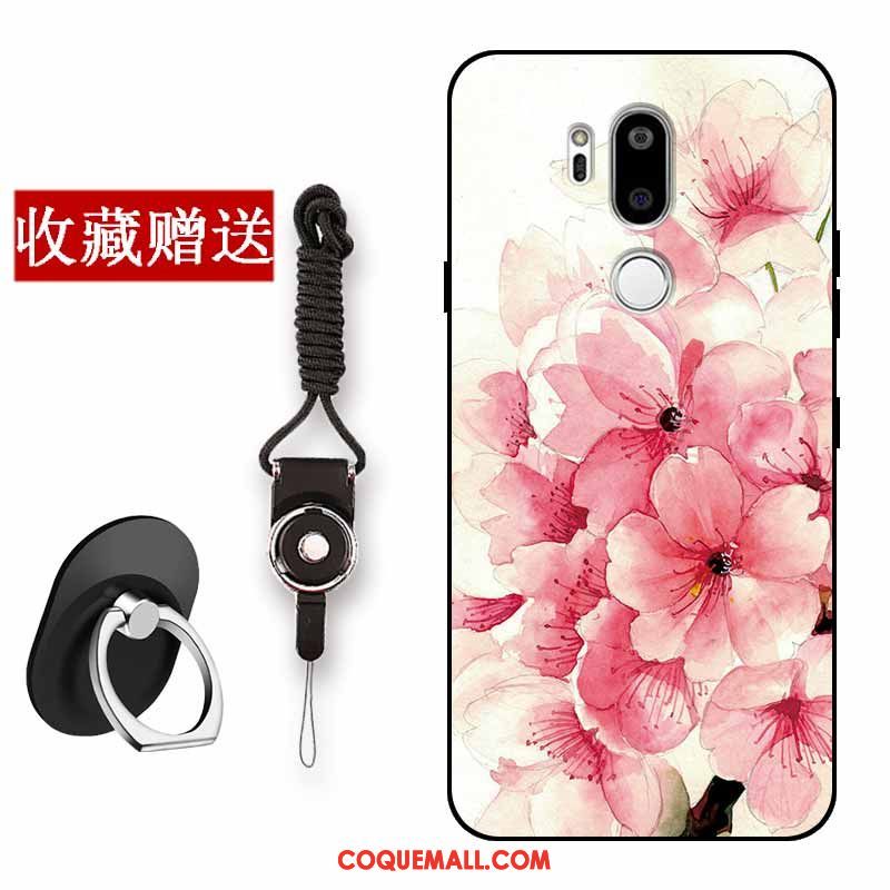 Étui Lg G7 Thinq Silicone Rouge Protection, Coque Lg G7 Thinq Fluide Doux Tout Compris