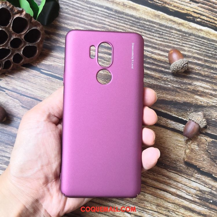 Étui Lg G7 Thinq Tendance Simple Protection, Coque Lg G7 Thinq Difficile Délavé En Daim