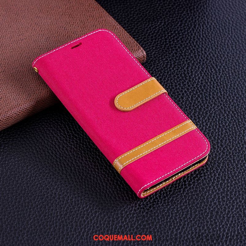 Étui Lg G7 Thinq Téléphone Portable Fluide Doux Rouge, Coque Lg G7 Thinq Protection Incassable