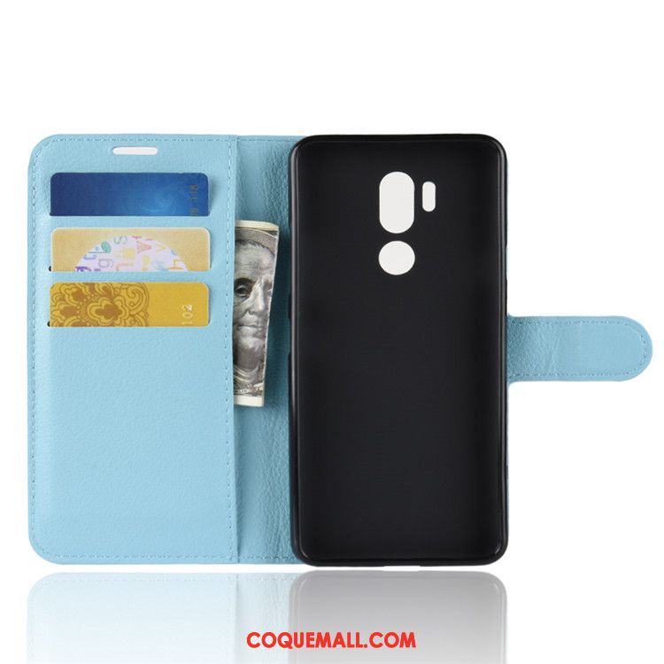 Étui Lg G7 Thinq Téléphone Portable Incassable Étui En Cuir, Coque Lg G7 Thinq Protection Vert