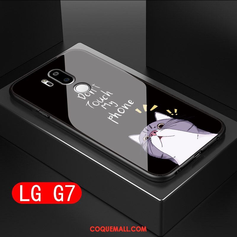 Étui Lg G7 Thinq Verre Téléphone Portable Silicone, Coque Lg G7 Thinq Difficile Incassable