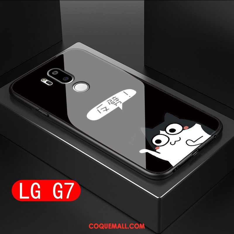 Étui Lg G7 Thinq Verre Téléphone Portable Silicone, Coque Lg G7 Thinq Difficile Incassable