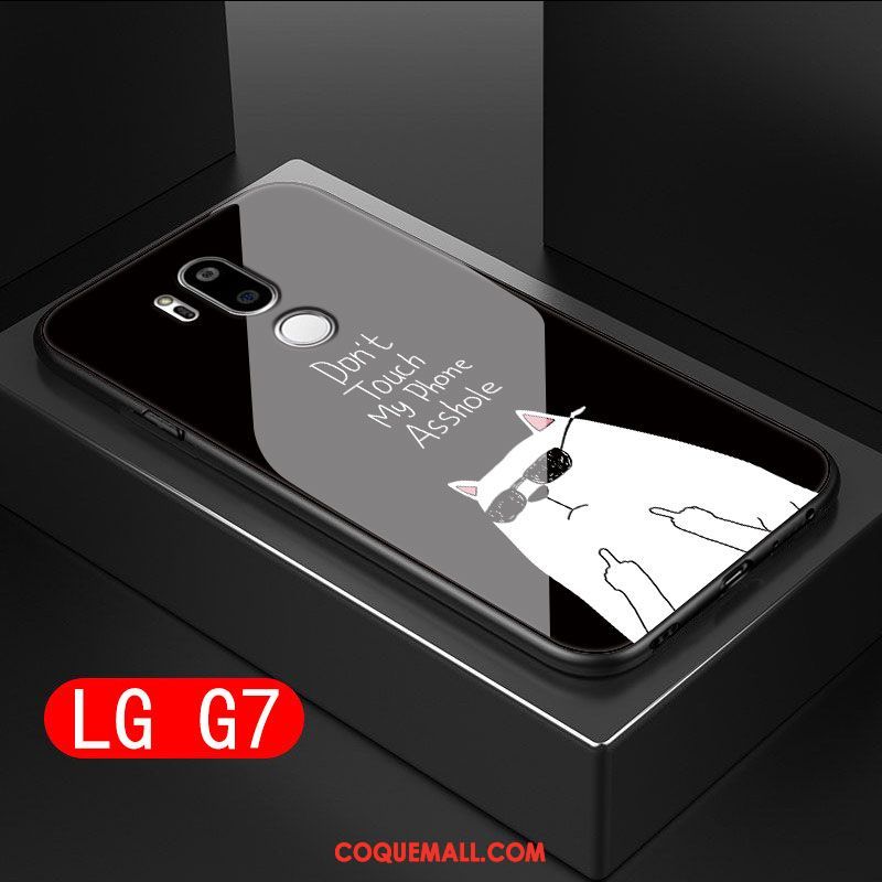 Étui Lg G7 Thinq Verre Téléphone Portable Silicone, Coque Lg G7 Thinq Difficile Incassable