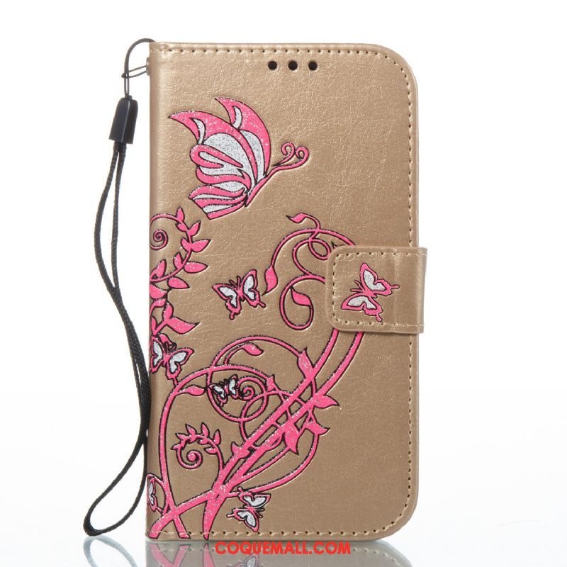 Étui Lg K11 Fleurs De Papillons Imprimé Téléphone Portable, Coque Lg K11 Couleur Protection