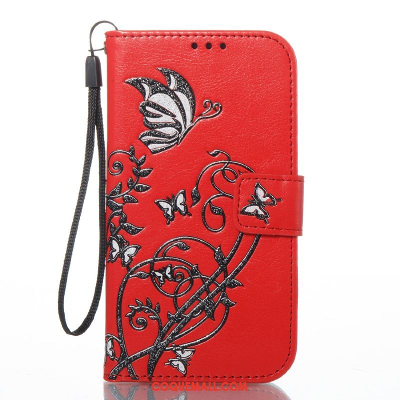 Étui Lg K11 Fleurs De Papillons Imprimé Téléphone Portable, Coque Lg K11 Couleur Protection