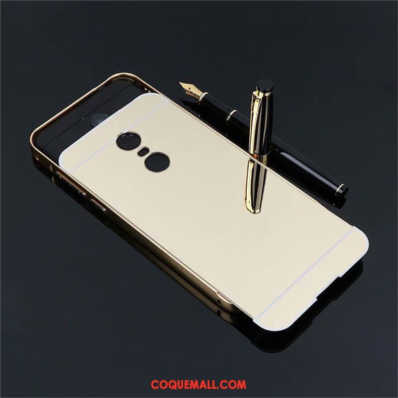 Étui Lg Q Stylus Border Or Rose Protection, Coque Lg Q Stylus Couvercle Arrière Téléphone Portable