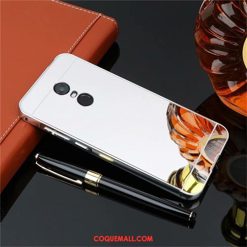 Étui Lg Q Stylus Border Or Rose Protection, Coque Lg Q Stylus Couvercle Arrière Téléphone Portable