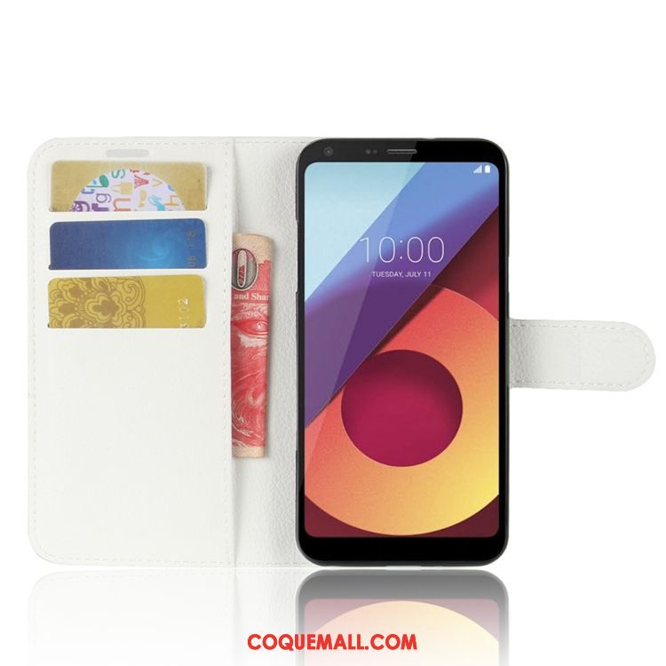 Étui Lg Q6 Carte Étui En Cuir Portefeuille, Coque Lg Q6 Modèle Fleurie Tout Compris