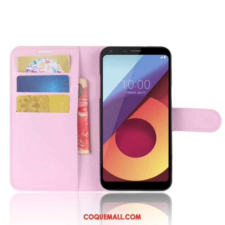 Étui Lg Q6 Carte Étui En Cuir Portefeuille, Coque Lg Q6 Modèle Fleurie Tout Compris