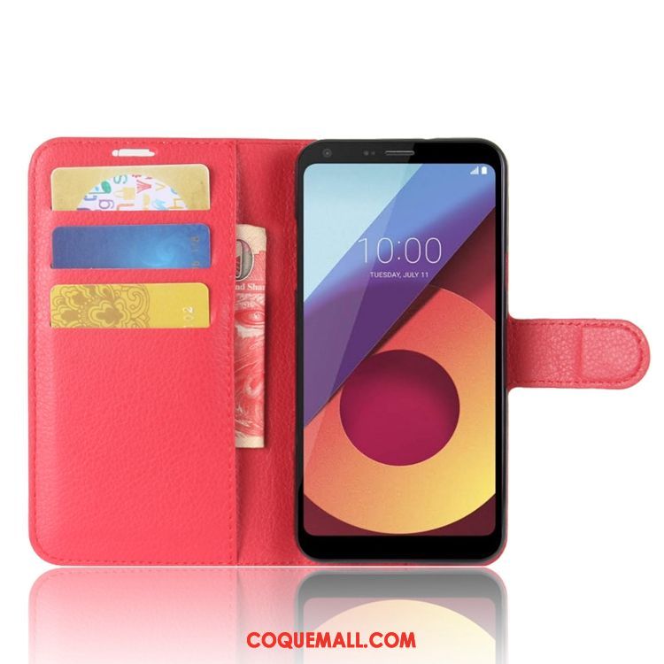 Étui Lg Q6 Carte Étui En Cuir Portefeuille, Coque Lg Q6 Modèle Fleurie Tout Compris