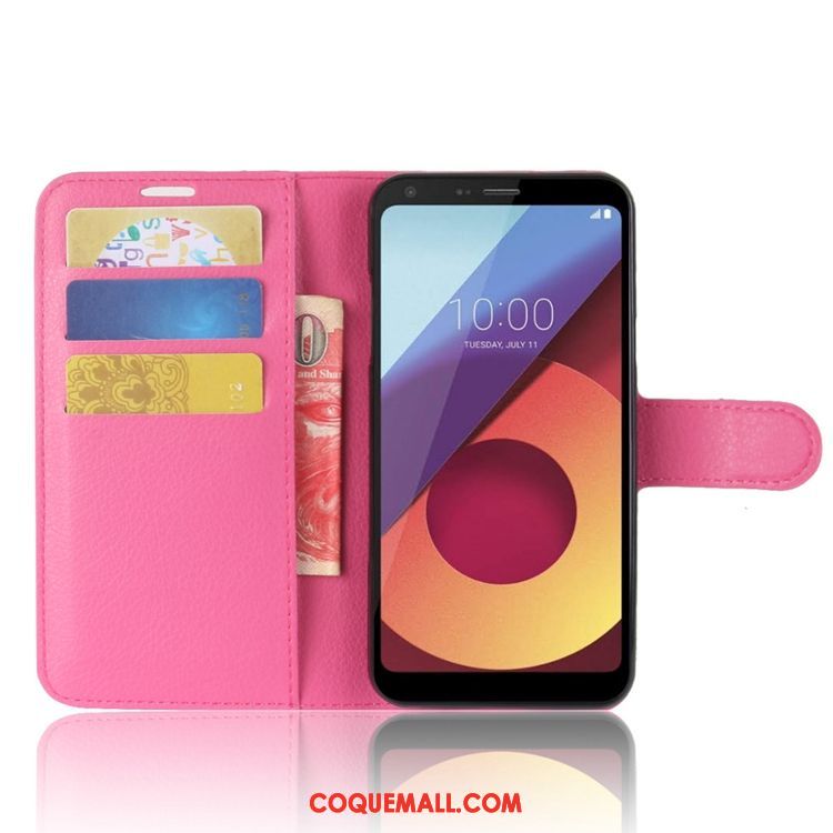 Étui Lg Q6 Carte Étui En Cuir Portefeuille, Coque Lg Q6 Modèle Fleurie Tout Compris