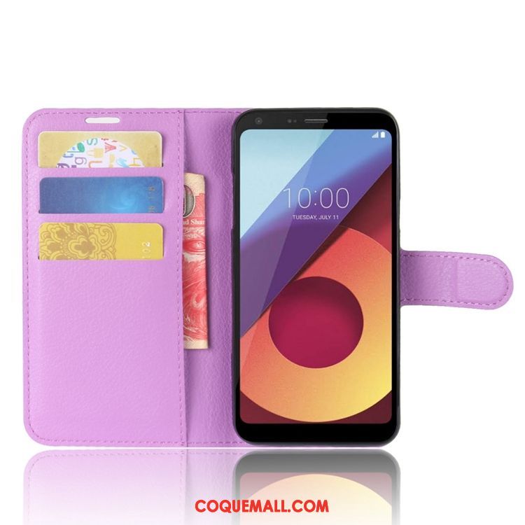 Étui Lg Q6 Carte Étui En Cuir Portefeuille, Coque Lg Q6 Modèle Fleurie Tout Compris